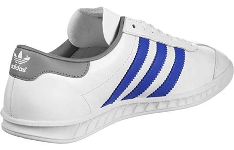 adidas schuhe herren weiß mit blauen streifen|Adidas men's white sneakers.